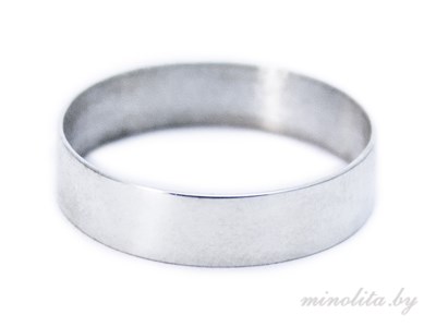 Серебряное кольцо обручальное простое