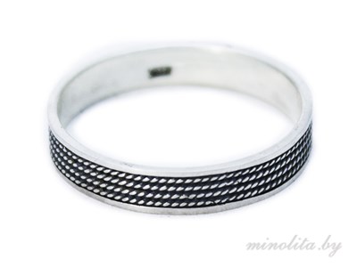 Серебряное кольцо узкое простое