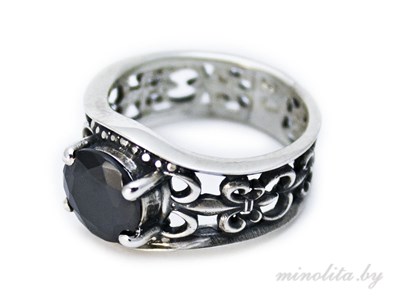 Серебряное кольцо мужское с чернением
