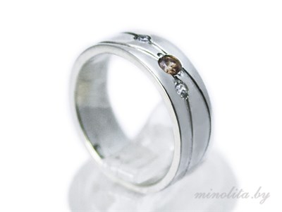 Серебряное кольцо женское простое