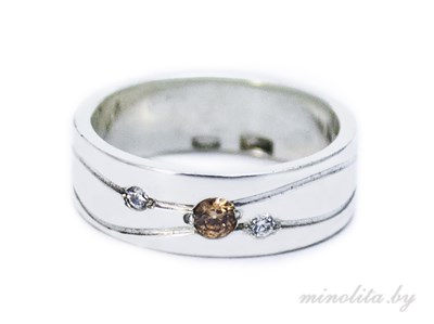 Серебряное кольцо женское простое