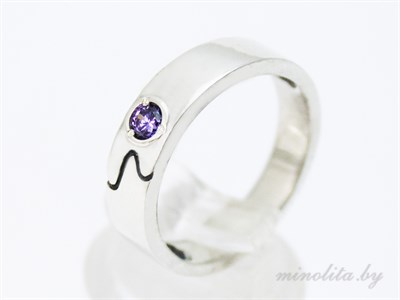 Серебряное кольцо женское с камнем