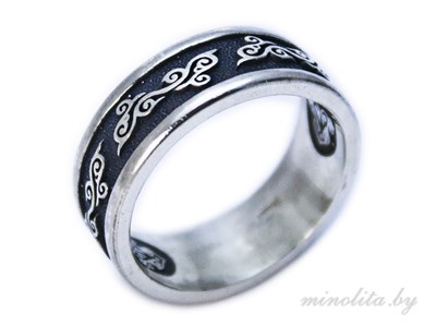Серебряное кольцо Спаси и Сохрани