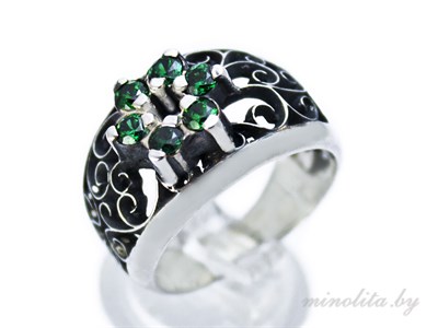 Серебряное кольцо-перстень