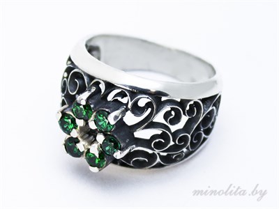 Серебряное кольцо-перстень