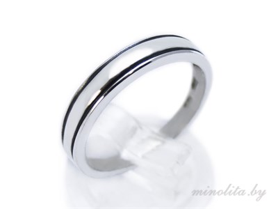 Серебряное кольцо простое мужское
