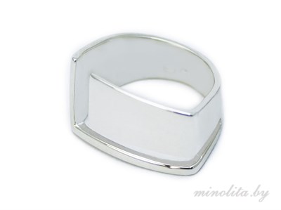 Серебряное широкое кольцо