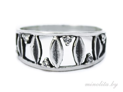 Кольцо женское из серебра